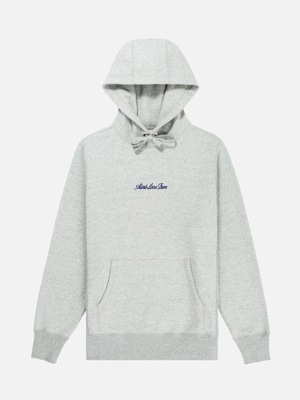 Aime Leon Dore Light Gray Script Logo Hoodie